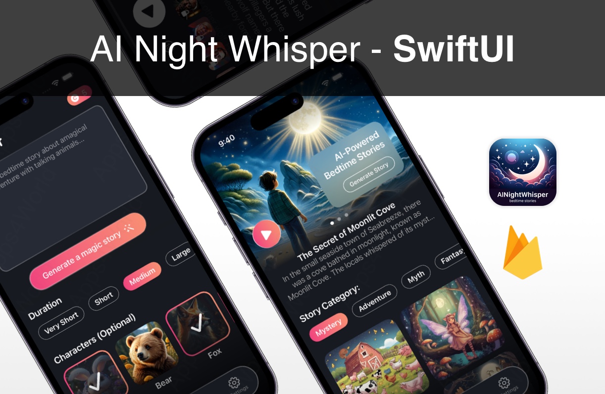 AI Night Whisper iOS app template